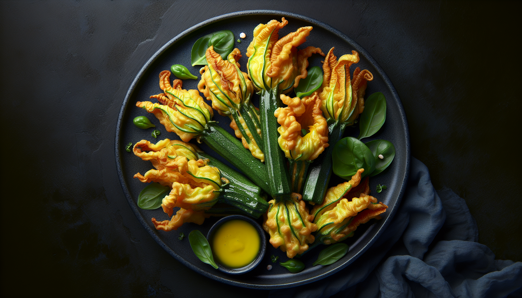 fiori di zucca in pastella